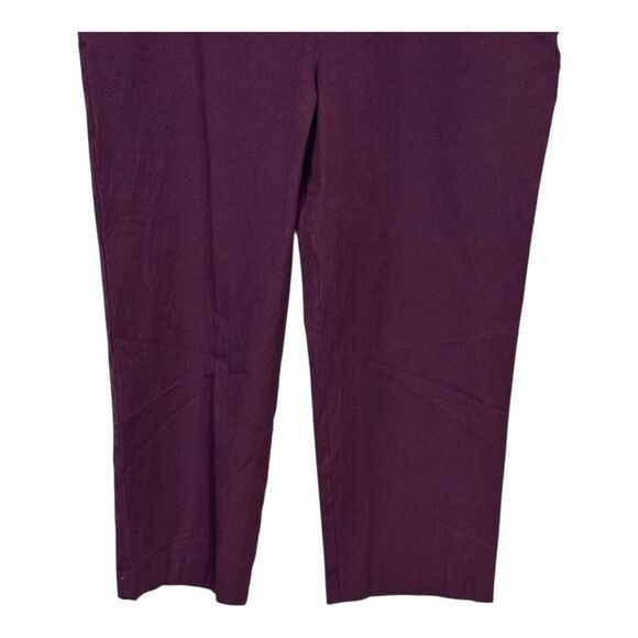 Boden Burgundy Cotton‎ Chino Tapered Trousers Sz 16 - Picture 4 of 9